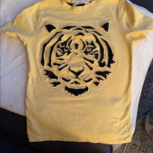 H&M Yellow Tiger Cutout Kids Camisole